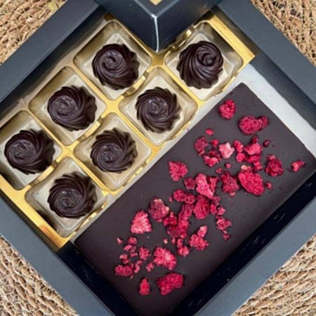 Frambuazlı Tablet Bar ve Sade Lezzet Kutusu