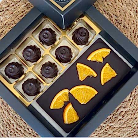 Portakallı Tablet Bar ve Sade Lezzet Kutusu