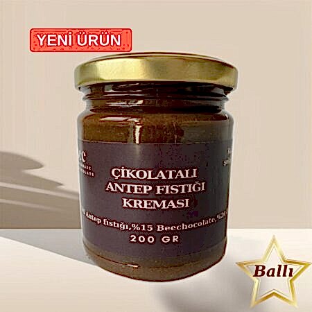 Çikolatalı Antep Fıstığı Kreması Bal 200gr Beechocolate | El Yapımı Çikolata ve Kişiye Özel Lezzetler