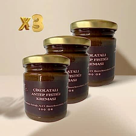 Çikolatalı Antep Fıstığı Kreması Bal 200gr 2 Beechocolate | El Yapımı Çikolata ve Kişiye Özel Lezzetler