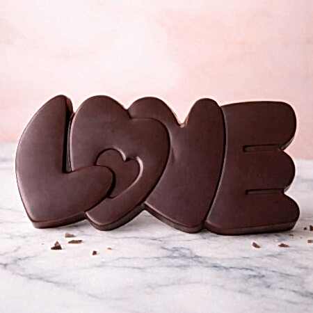 Love Temalı Sade Tablet Çikolata Beechocolate | El Yapımı Çikolata ve Kişiye Özel Lezzetler Love Temalı Sade Tablet Çikolata